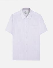 Áo sơ mi ngắn tay nam tà bằng có túi