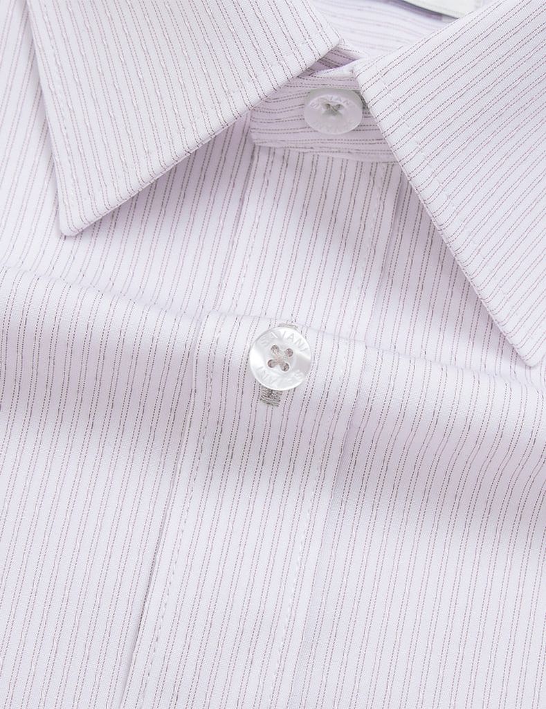 Áo sơ mi ngắn tay nam tà bằng có túi