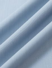 Áo sơ mi ngắn tay nam dệt jacquard tà bằng có túi