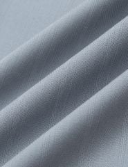 Áo sơ mi nam ngắn tay tà lượn không túi dệt jacquard