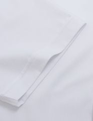 Áo sơ mi nam ngắn tay tà lượn không túi dệt jacquard