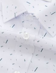 Áo sơ mi ngắn tay nam tà lượn không túi