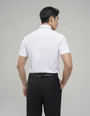 Áo sơ mi nam ngắn tay tà lượn có túi MSS217S4
