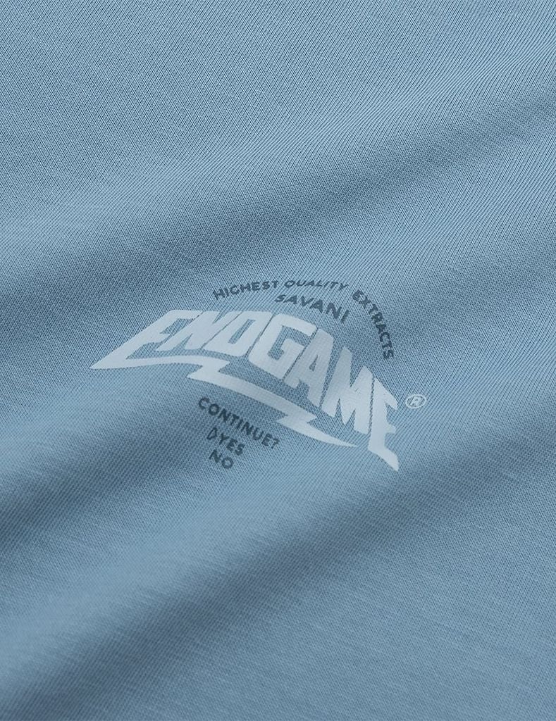 Áo T-shirt ngắn tay nam cổ tròn bo rib in cao su trước ngực