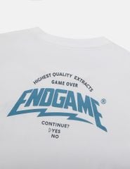 Áo T-shirt ngắn tay nam cổ tròn bo rib in cao su trước ngực
