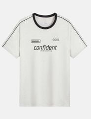 Áo t-shirt nam cổ bo rib khác màu phối vai tay