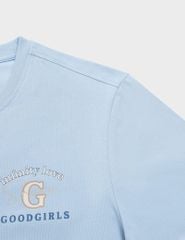 Áo t-shirt nam cổ bo rib in cao su trước ngực