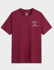 Áo t-shirt nam cổ bo rib in cao su trước ngực
