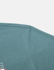 Áo T-shirt nam cổ bo vải rib hình in trước ngực