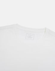 Áo t-shirt ngắn tay cổ tròn nam vai can vải phối