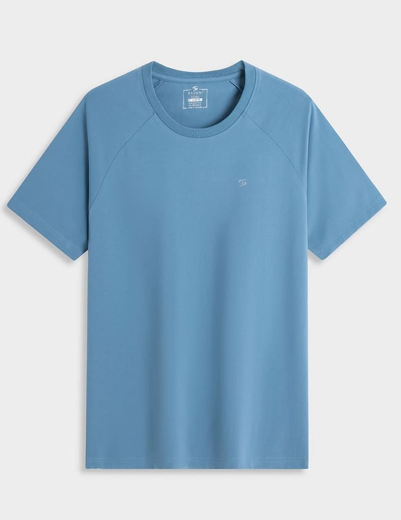 Áo t-shirt nam ngắn tay cổ tròn in sau lưng