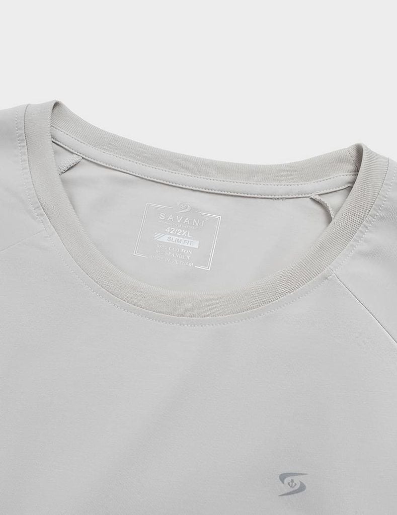 Áo t-shirt nam ngắn tay cổ tròn in sau lưng
