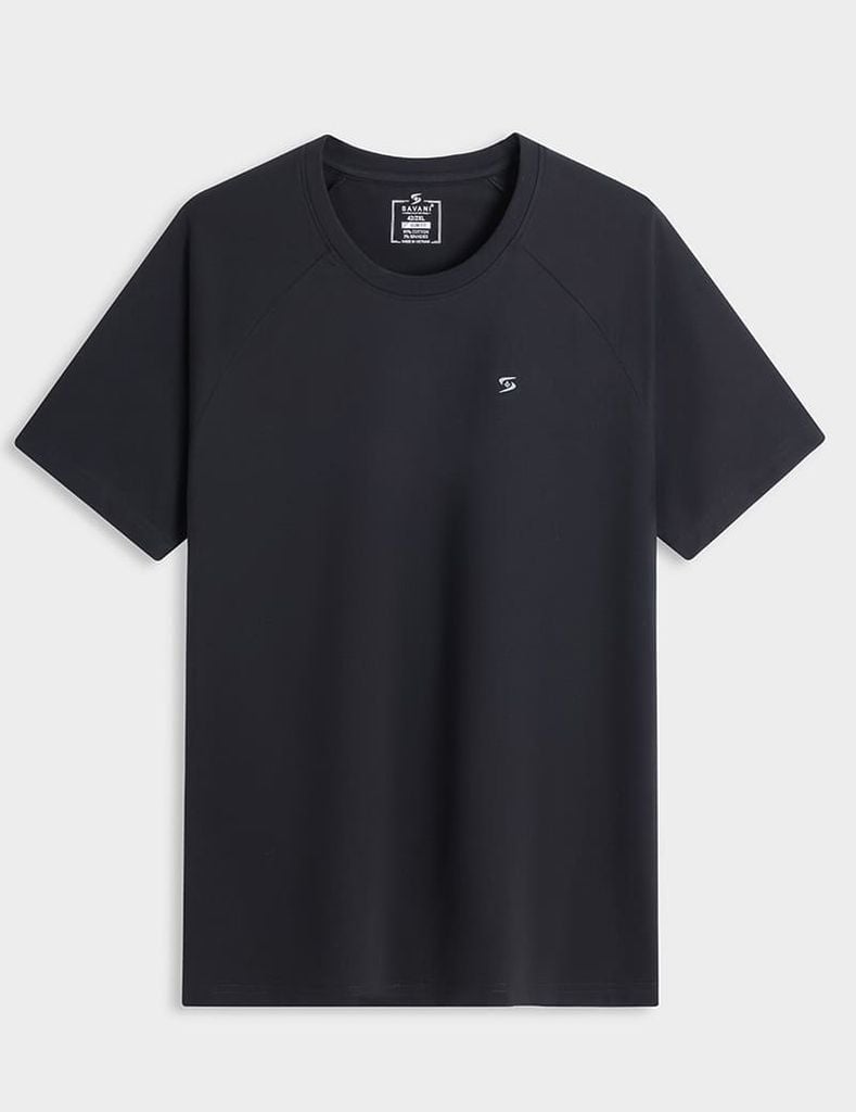 Áo t-shirt nam ngắn tay cổ tròn in sau lưng