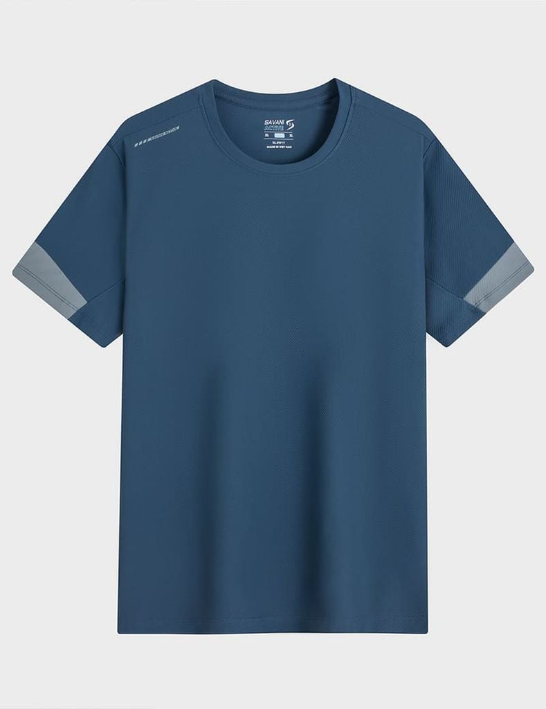 Áo T-shirt nam ngắn tay cổ tròn thể thao