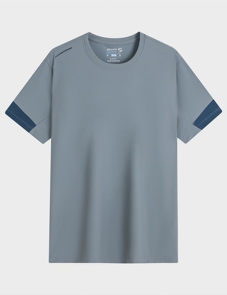Áo T-shirt nam ngắn tay cổ tròn thể thao