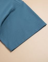 Áo T-shirt nam ngắn tay cổ tròn in trước ngực