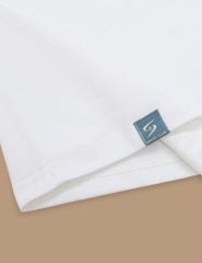 Áo thun ngắn tay cổ tròn in ngực trái dáng casual