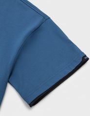Áo T-shirt nam ngắn tay cổ tròn cổ rib phối khác màu