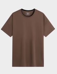 Áo T-shirt nam ngắn tay cổ tròn cổ rib phối khác màu