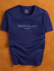 Áo T-shirt nam ngắn tay cổ tròn in mảng trước ngực