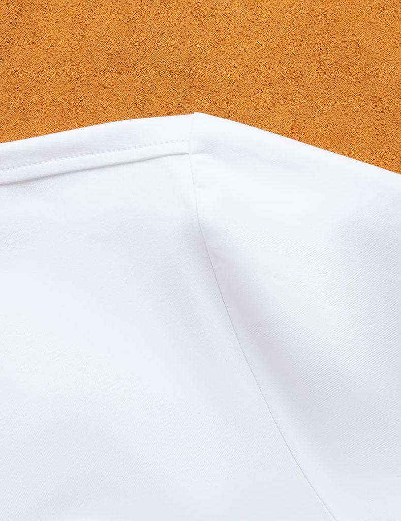 Áo T-shirt nam ngắn tay cổ tròn in mảng trước ngực