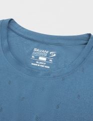 Áo T-shirt nam thể thao ngắn tay cổ tròn vải in hình đốm chéo