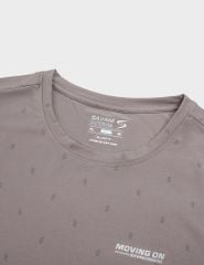 Áo T-shirt nam thể thao ngắn tay cổ tròn vải in hình đốm chéo