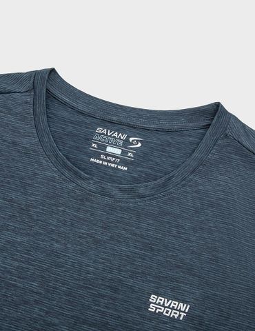 Áo T-shirt ngắn tay cổ tròn nam thể thao dáng ôm