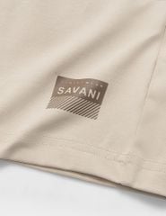 Áo thun nam cố tròn tay raglan in nhỏ gấu áo