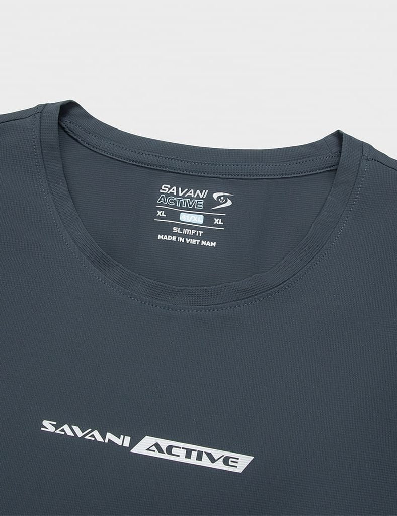 Áo tanktop nam thể thao bo cổ vải chính dáng ôm