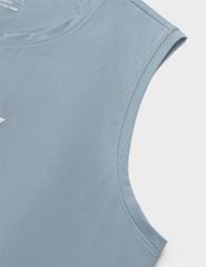 Áo tanktop nam thể thao bo cổ vải chính dáng ôm