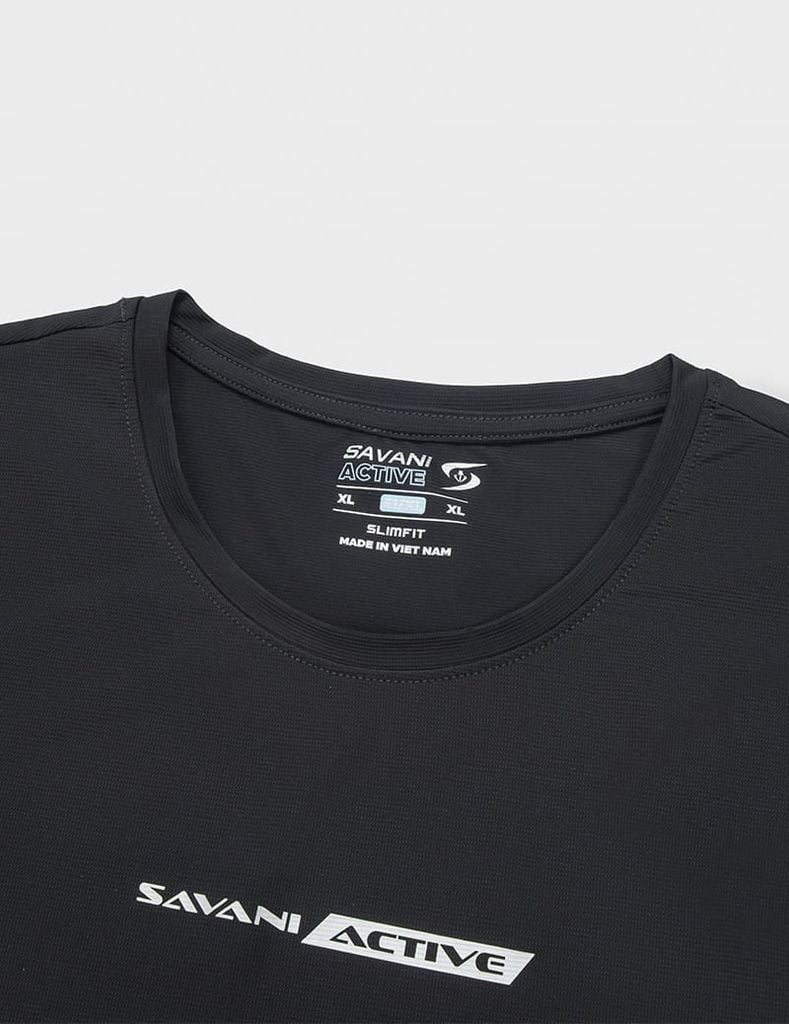 Áo tanktop nam thể thao bo cổ vải chính dáng ôm