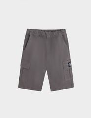 Quần short kaki bé trai cạp chun mác dệt nắp túi