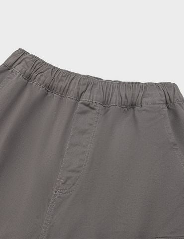 Quần short kaki bé trai cạp chun mác dệt nắp túi