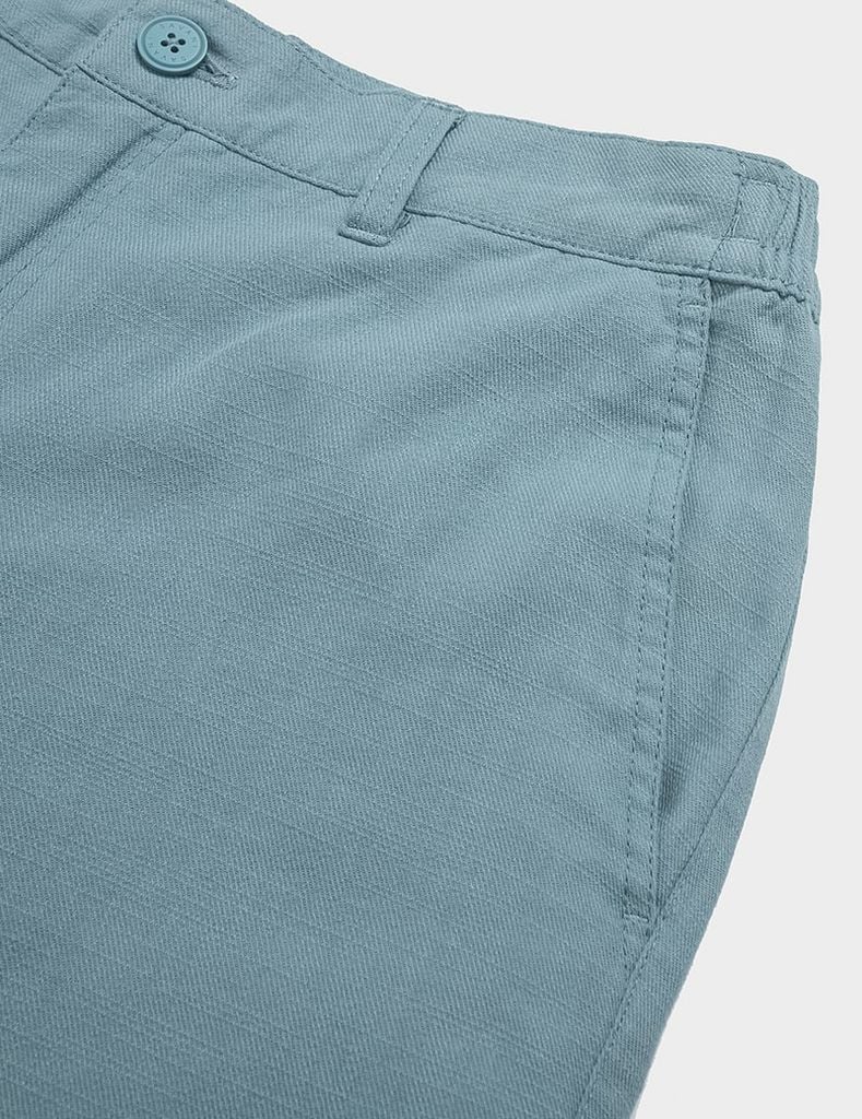 Quần short khaki đũi nam MSO006S4