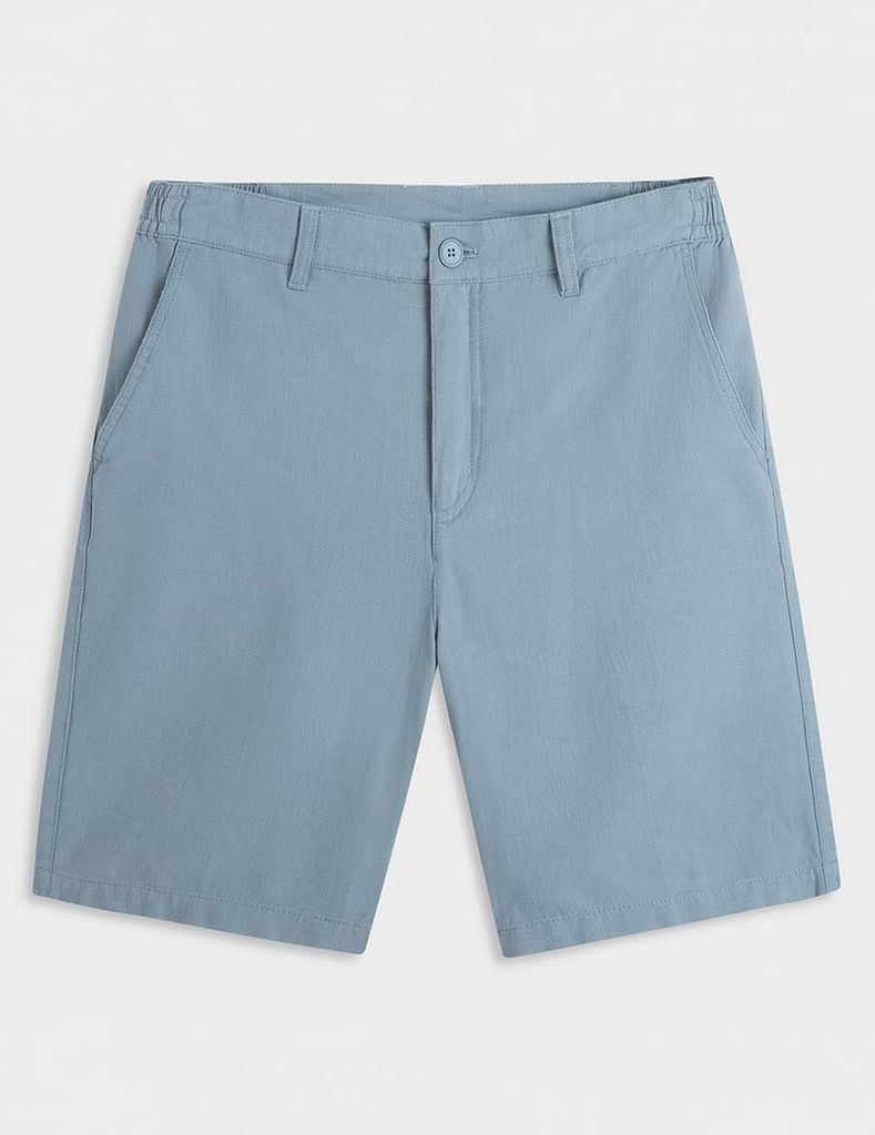 Quần short khaki đũi nam MSO006S4
