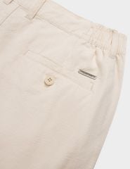 Quần short khaki đũi nam MSO006S4