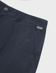Quần short kaki nam cạp thường họa tiết xước chéo