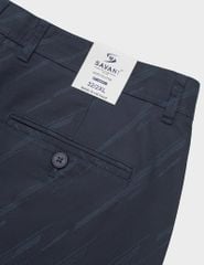 Quần short kaki nam cạp thường họa tiết xước chéo