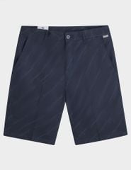 Quần short kaki nam cạp thường họa tiết xước chéo