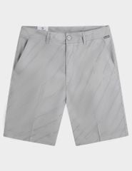 Quần short kaki nam cạp thường họa tiết xước chéo
