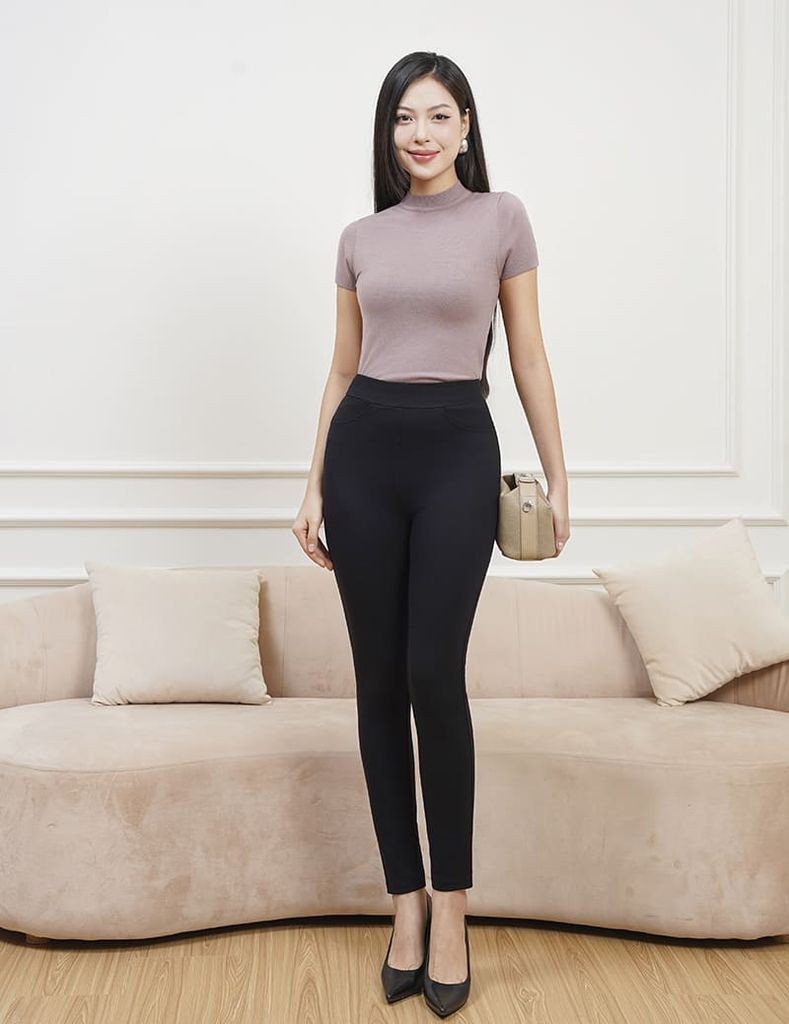 Áo len cổ cao nữ WAL001W4