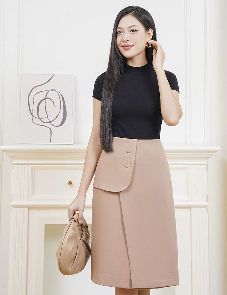 Áo len cổ cao nữ WAL001W4