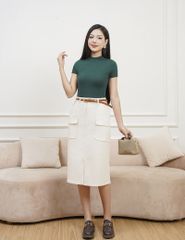 Áo len cổ cao nữ WAL001W4