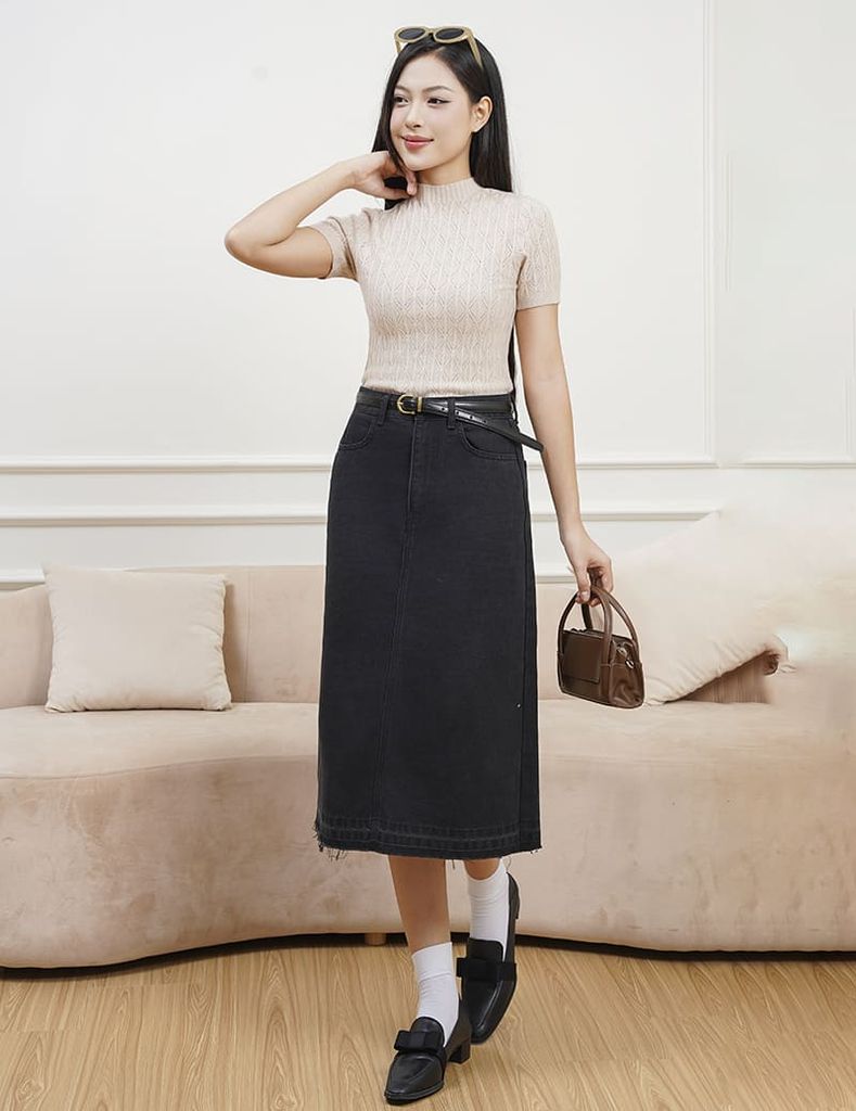 Áo len cổ cao WAL002W4