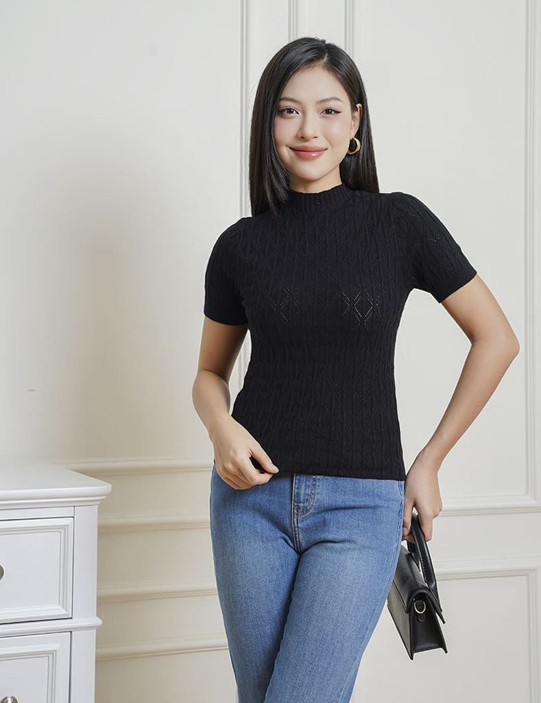 Áo len cổ cao WAL002W4
