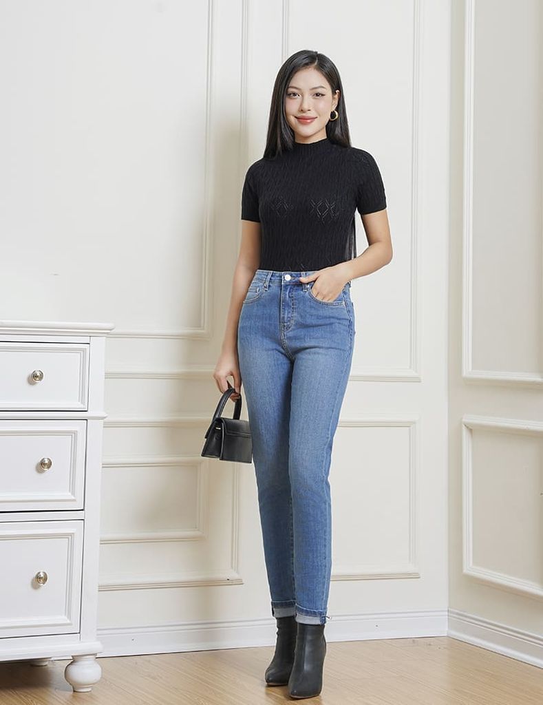 Áo len cổ cao WAL002W4