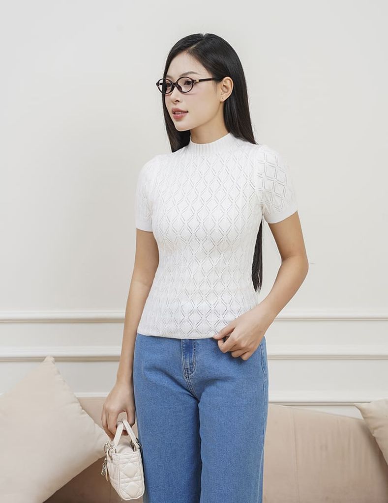 Áo len cổ cao WAL002W4