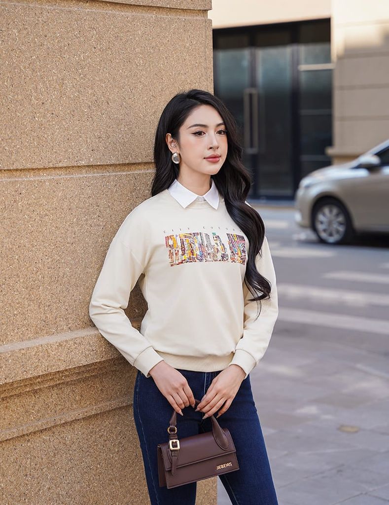 Áo nỉ cổ tròn-WAN001W4