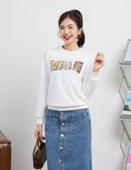 Áo nỉ cổ tròn-WAN001W4